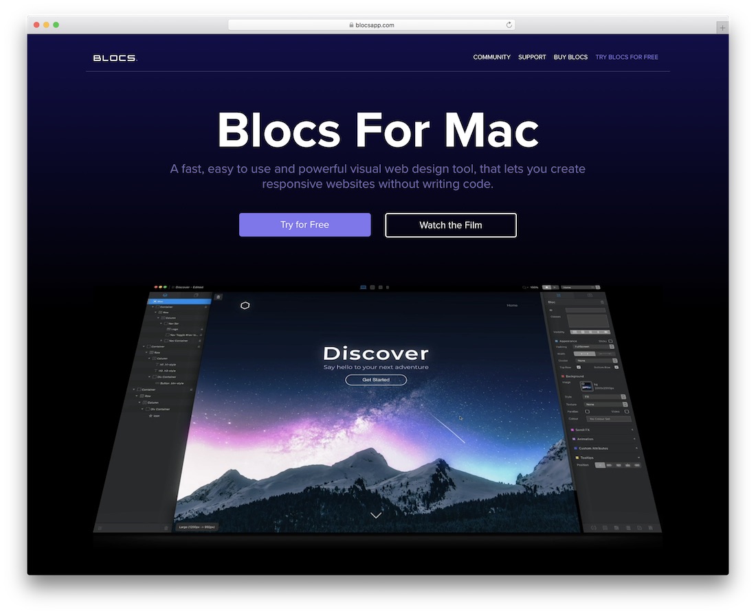 free mac website design software